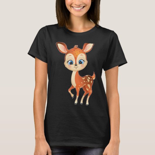 Zuckersüßer Baby Rehkitz T-shirt (Voorkant)