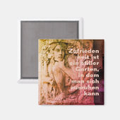 Zufriedenheit und Glück Magneet (Voorkant / Achterkant)