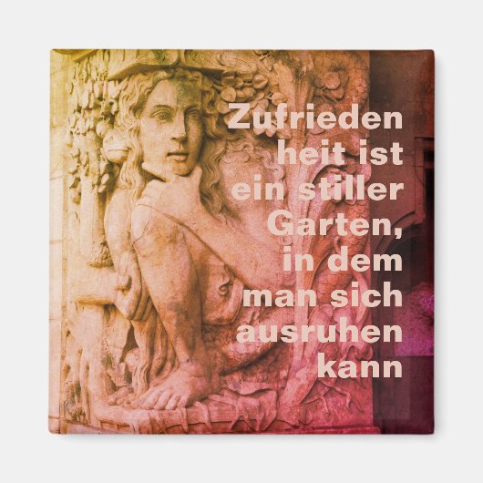 Zufriedenheit und Glück Magneet (Voorkant)