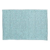 Zufte Aqua Corduroy Streeppatroon Kussensloop (Voorkant-Links)
