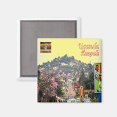 zUG008 KAMPALA, Suburban, Oeganda, Afrika, Fridge Magneet (Voorkant / Achterkant)