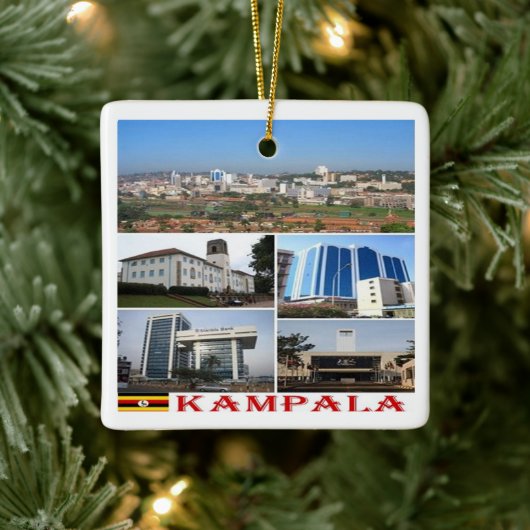 zUG010 KAMPALA Mosaic, Afrika, Oeganda, Keramisch Ornament (Boom)