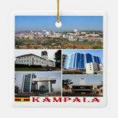 zUG010 KAMPALA Mosaic, Afrika, Oeganda, Keramisch Ornament (Achterkant)