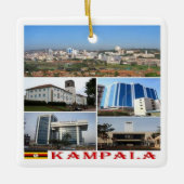 zUG010 KAMPALA Mosaic, Afrika, Oeganda, Keramisch Ornament (Voorkant)