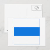 Zug Flag Briefkaart (Voorkant / Achterkant)