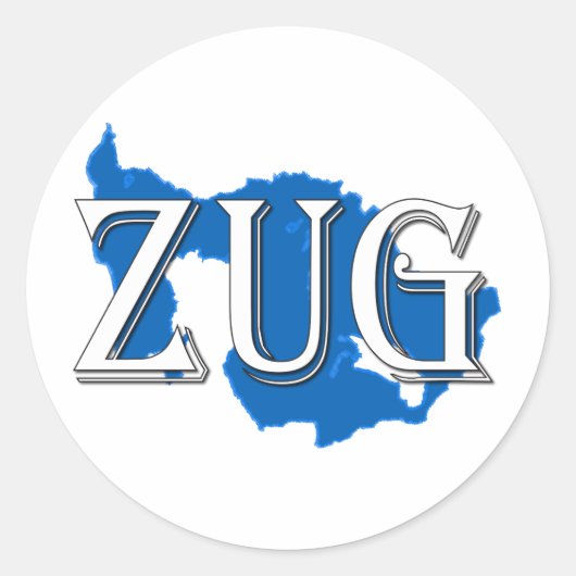 Zug Ronde Sticker (Voorkant)