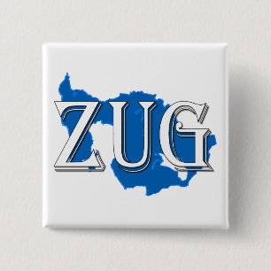 Zug Vierkante Button 5,1 Cm