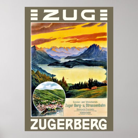 Zug, Zegerberg, Zwitserland,  Poster (Voorkant)