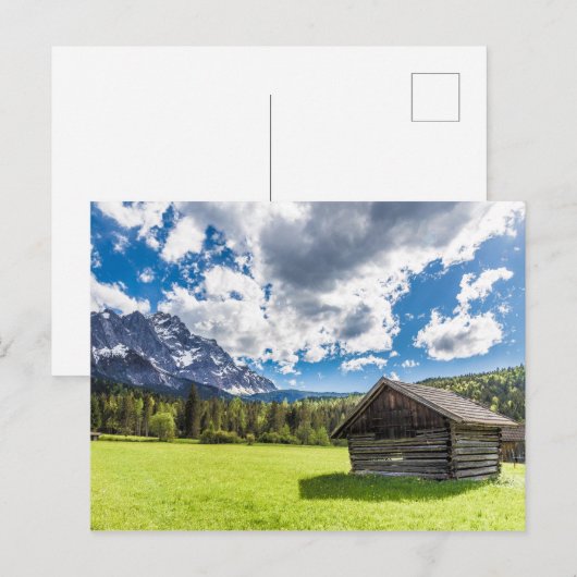 Zugspitze Alm Panorama Garmisch-Partenkirchen Post Feestdagenkaart (Voorkant / Achterkant)