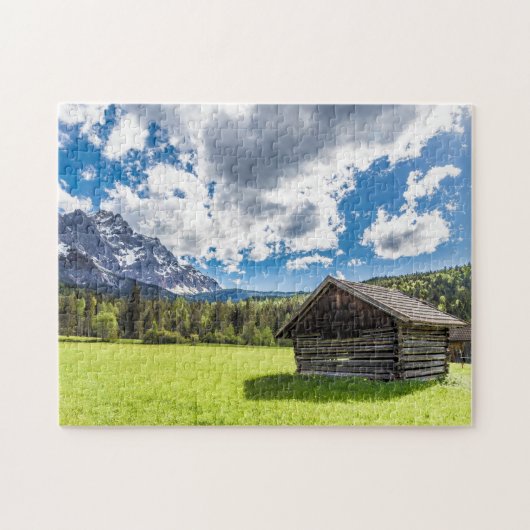 Zugspitze Alm Panorama Garmisch-Partenkirchen Post Legpuzzel (Horizontaal)