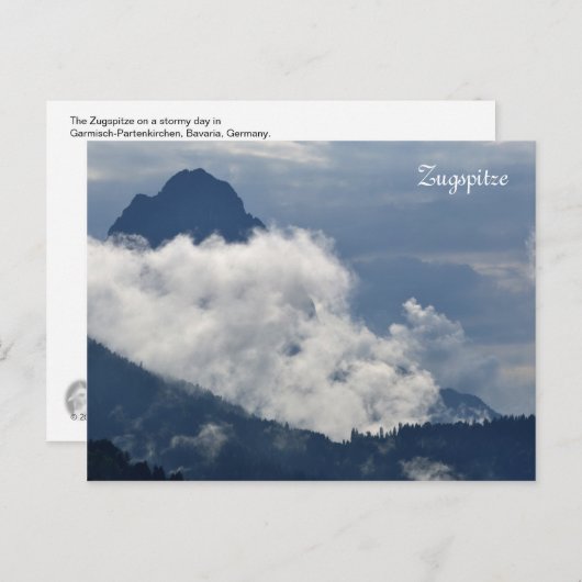 Zugspitze briefkaart (Voorkant / Achterkant)