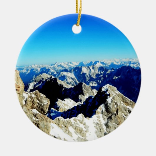 Zugspitze Duitsland Alps Keramisch Ornament (Voorkant)
