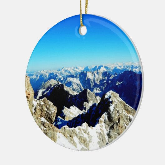 Zugspitze Duitsland Alps Keramisch Ornament (Links)