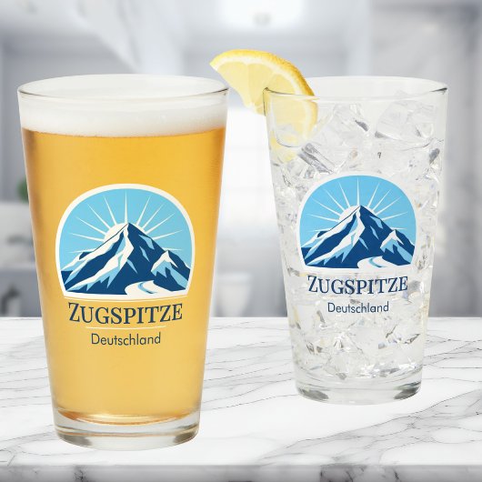 Zugspitze Duitsland berg Skigebied bierglas Glas