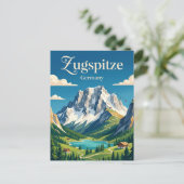 Zugspitze Duitsland Briefkaart (Staand voorkant)