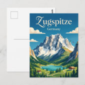 Zugspitze Duitsland Briefkaart (Voorkant / Achterkant)