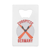 Zugspitze, Duitsland Creditkaart Flessenopener (Achterkant)