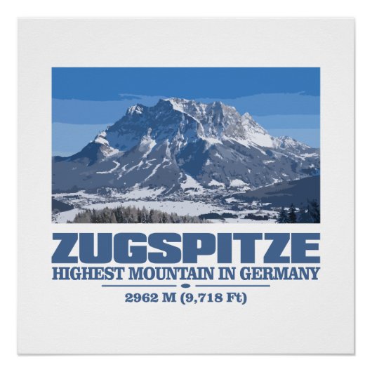 Zugspitze Perfect Poster (Voorkant)