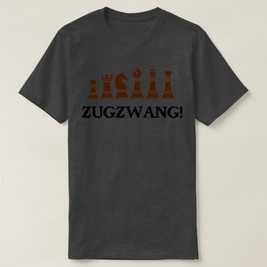 Zugzwang Chess Theme T-shirt (Design voorkant)