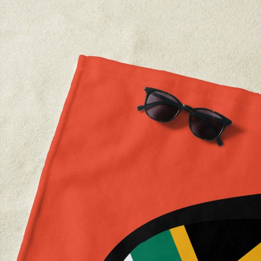ZUID-AFRICA Shades aangepaste badhanddoek (In situ)