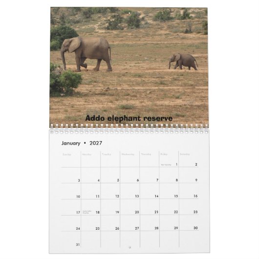 Zuid-Afrika 2011 Kalender (Jan 2027)