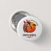 Zuid-Afrika 2026 Internationale Conventie Speld Ronde Button 3,2 Cm (Voorkant /achterkant)