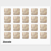 Zuid-Afrika 3 Vierkante Sticker (Vel)