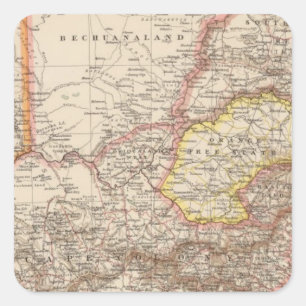 Zuid-Afrika 3 Vierkante Sticker