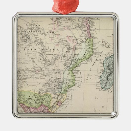 Zuid-Afrika 4 Metalen Ornament (Voorkant)