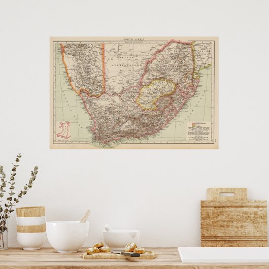 Zuid-Afrika 4 Poster (Keuken)
