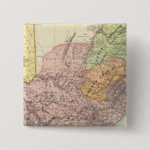 Zuid-Afrika 5 Vierkante Button 5,1 Cm