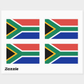 Zuid-Afrika/Afrikaanse vlag Rechthoekige Sticker (Vel)