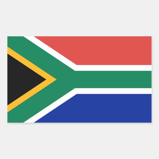 Zuid-Afrika/Afrikaanse vlag Rechthoekige Sticker (Voorkant)
