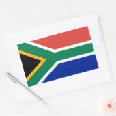 Zuid-Afrika/Afrikaanse vlag Rechthoekige Sticker (Envelop)