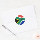 Zuid-Afrika, Afrikaanse vlaggenpatriotten, reizen/ Ronde Sticker (Envelop)