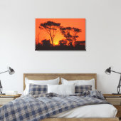 Zuid-Afrika. Afrikaanse zonsondergang. Canvas Afdruk (Insitu (Slaapkamer))