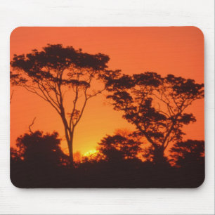 Zuid-Afrika. Afrikaanse zonsondergang. Muismat