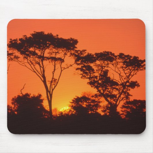 Zuid-Afrika. Afrikaanse zonsondergang. Muismat (Voorkant)