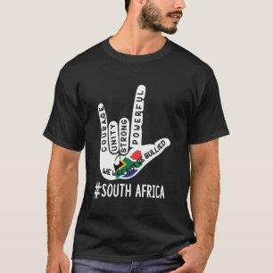 Zuid-Afrika Anti Pesten Gebarentaal Stop Pesten T-shirt