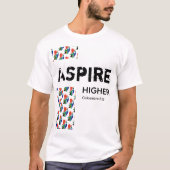 Zuid-Afrika ASPIRE HOGER Christelijke scripts T-shirt (Voorkant)
