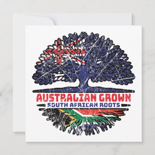 Zuid-Afrika Australië uit Zuid-Afrika Kaart (Voorkant)