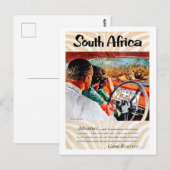 Zuid-Afrika, avontuur van een auto, rijden,  Briefkaart (Voorkant / Achterkant)