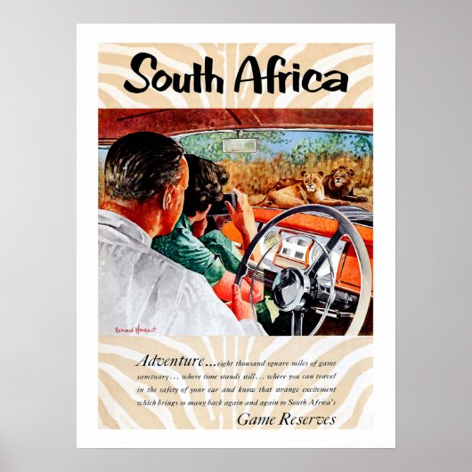 Zuid-Afrika, avontuur van een auto-rit,  Poster (Voorkant)