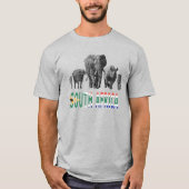 Zuid-Afrika Big 5 Wildlife voor Zuid-Afrika Fans T-shirt (Voorkant)