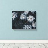 Zuid-Afrika Bleke groene en witte bloemen Canvas Afdruk (Insitu (Houten vloer))