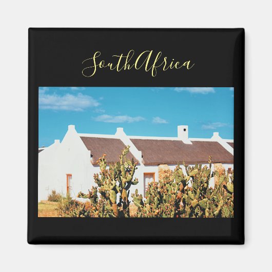 Zuid-Afrika Boerderij Stijl Huis Landschap Magneet (Voorkant)