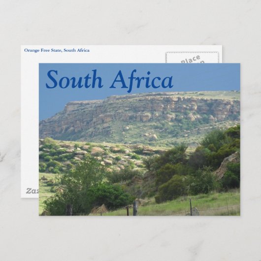 Zuid-Afrika Briefkaart (Voorkant / Achterkant)