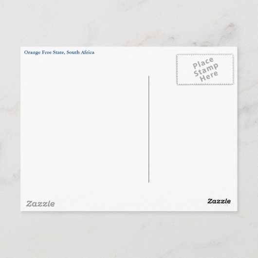 Zuid-Afrika Briefkaart (Achterkant)