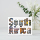 Zuid-Afrika  Briefkaart voor Zebra (Staand voorkant)