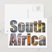 Zuid-Afrika  Briefkaart voor Zebra (Voorkant / Achterkant)